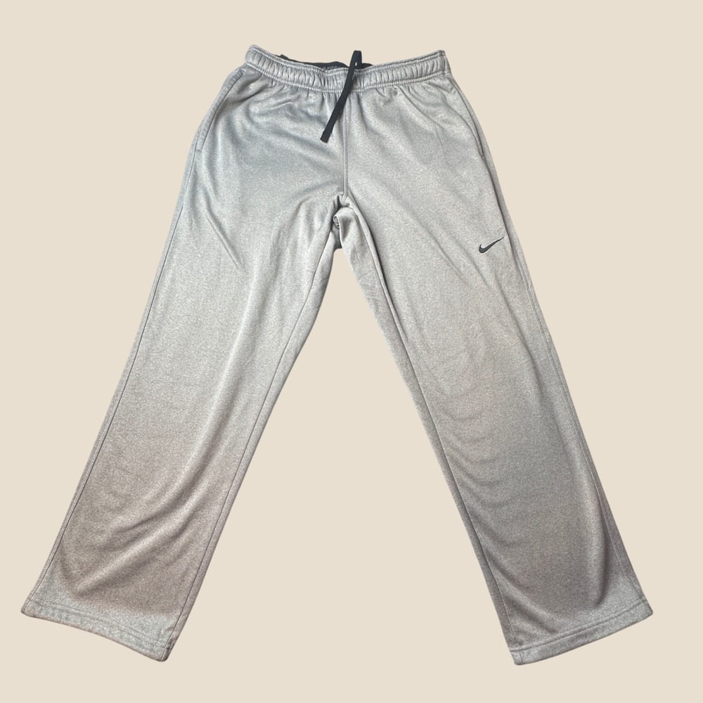Nike Pants Mens Large Therma-FIT Gray Straight Leg Training 639904-064